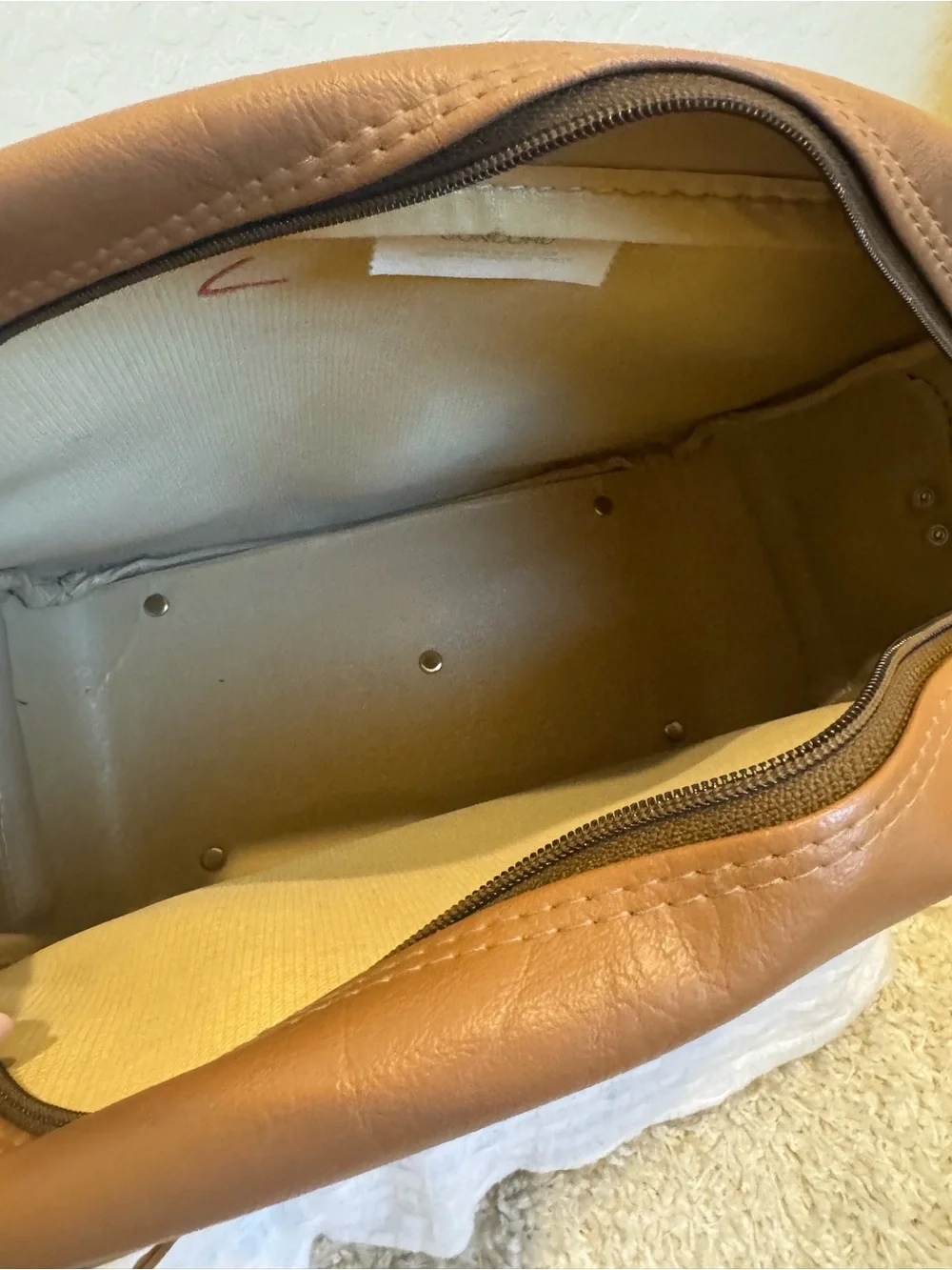 Vintage 1980s Samsonite Concord Shoulder Tote Bag Terra Cotta Travel Carry-On